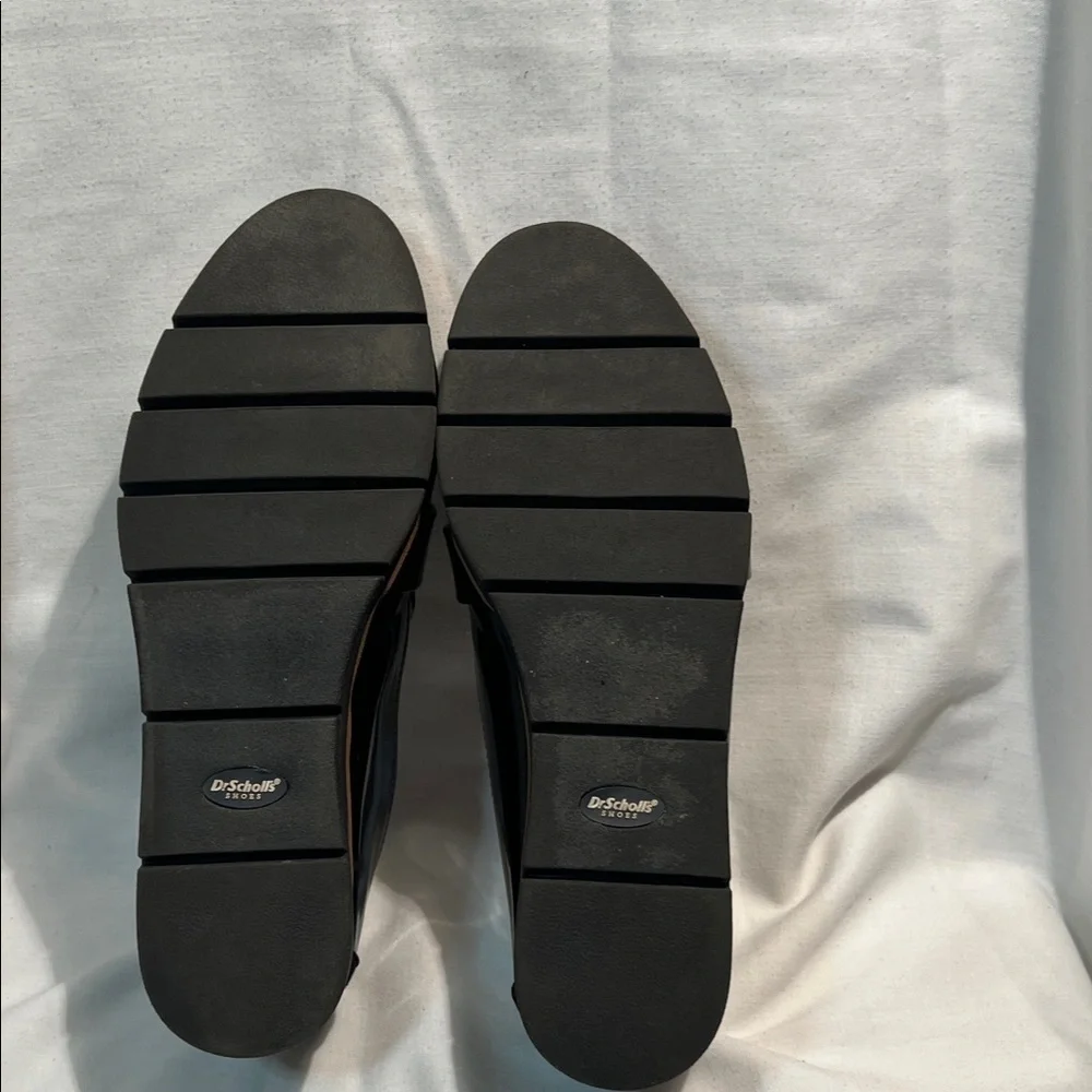Dr. Scholls Black Patent Leather Loafers